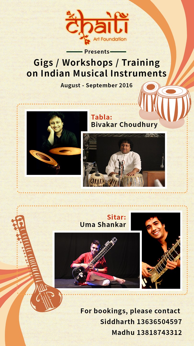 Training and Workshop on Indian Musical Instruments